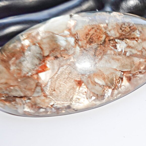 Vintage Lucite Confetti Large Barette - Picture 1 of 2